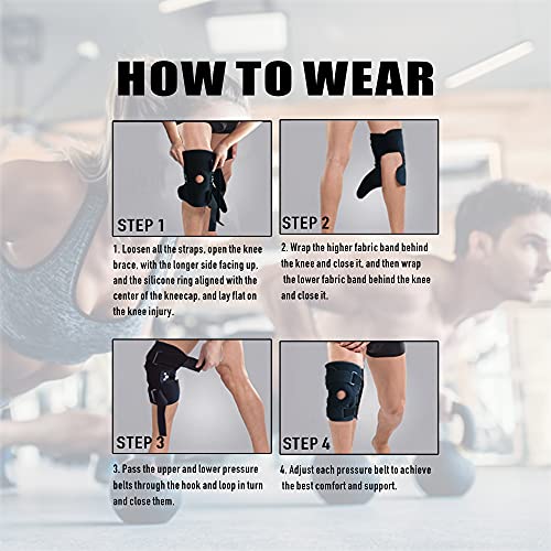 Decompression Knee Brace, Stable Support Of The Knee, Effective Relief Of Acl, Arthritis, Meniscus Tear, Tendinitis Pain, Adjustable Compression Band, Suitable For Men And Women #TOP5