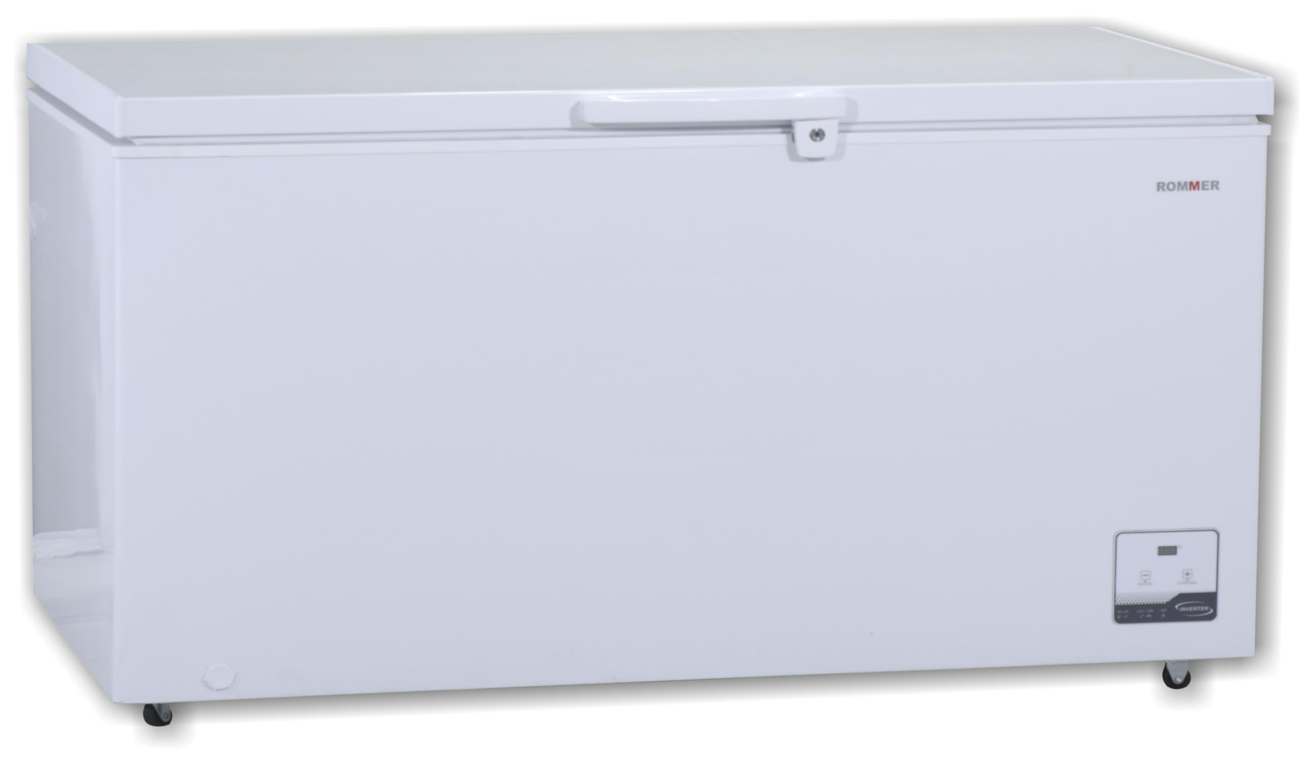 Congelador horizontal Rommer CHE 520 T, capacidad 500 litros, eficiencia energética clase E, color blanco