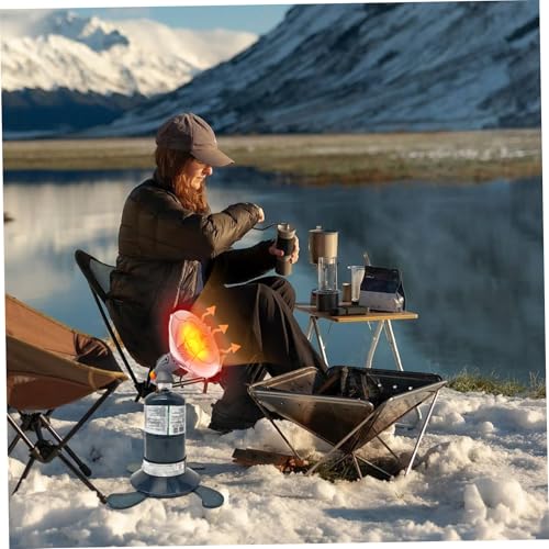 Chauffage au propane portable avec petit support et valve intégrée