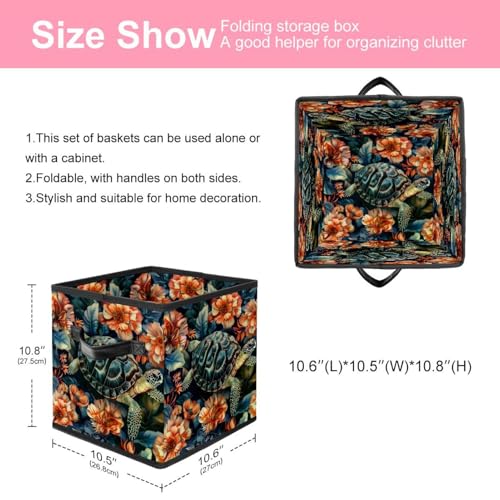 Panier de rangement pliable tissu Oxford 27,9 cm vêtements - 3