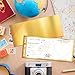 Golden Plane Tickets Surprise Scratch & Reveal Boarding Pass Ticket with Envelopes, 3.5