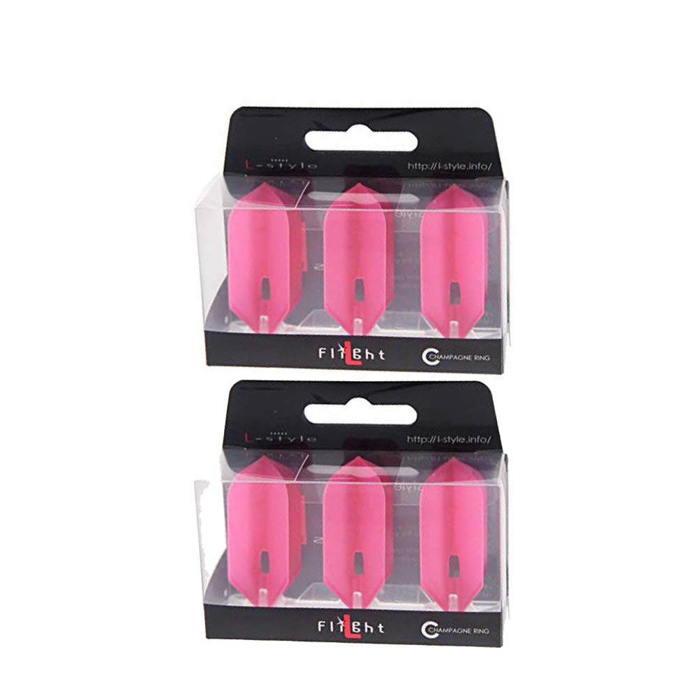 LSTYLE Dart Flights: L6 PRO Slim - 2 Pack - Hot Pink — image 1