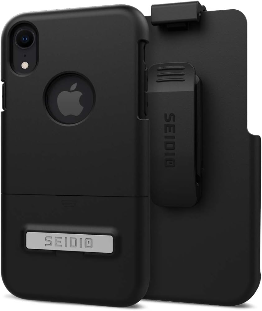 Seidio Surface Combo with Kickstand for Apple iPhone XR (Black/Black)