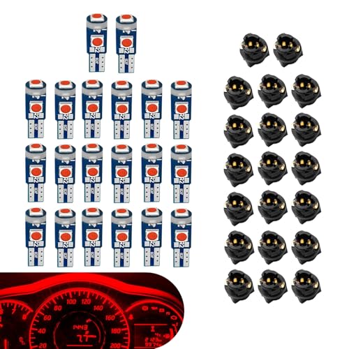 20 Piezas de Bombillas LED T5 para Tablero Rojo miniatura 1