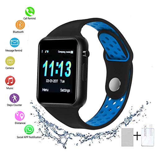 SUNETLINK Bluetooth Smart Watch with Touch Screen, Android Watch Phone Fitness Tracker