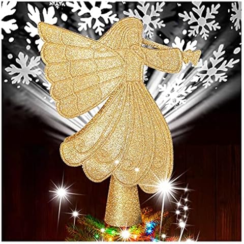 Christmas Tree Topper Golden Angel Snowflake B-3 Cover
