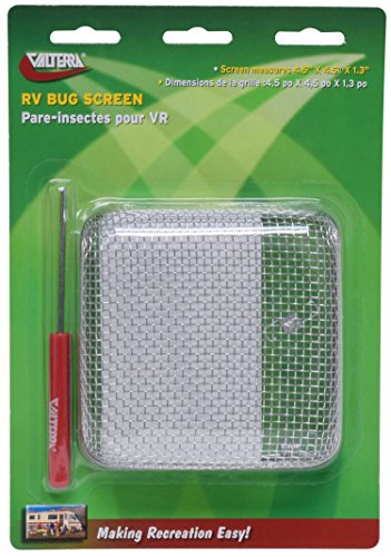 VALTERRA A10-1322VP Bug Screen (RV Bug Vent Screen, 4.5â€³ X 4.5â€³ X 1.3â€³),1 Pack
