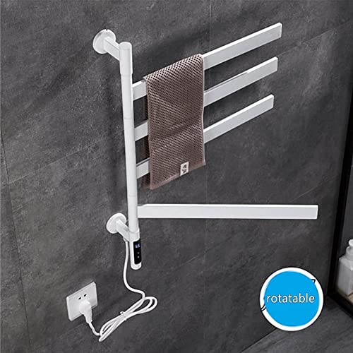 Toallero eléctrico de acero inoxidable con acabado negro elegante 3
