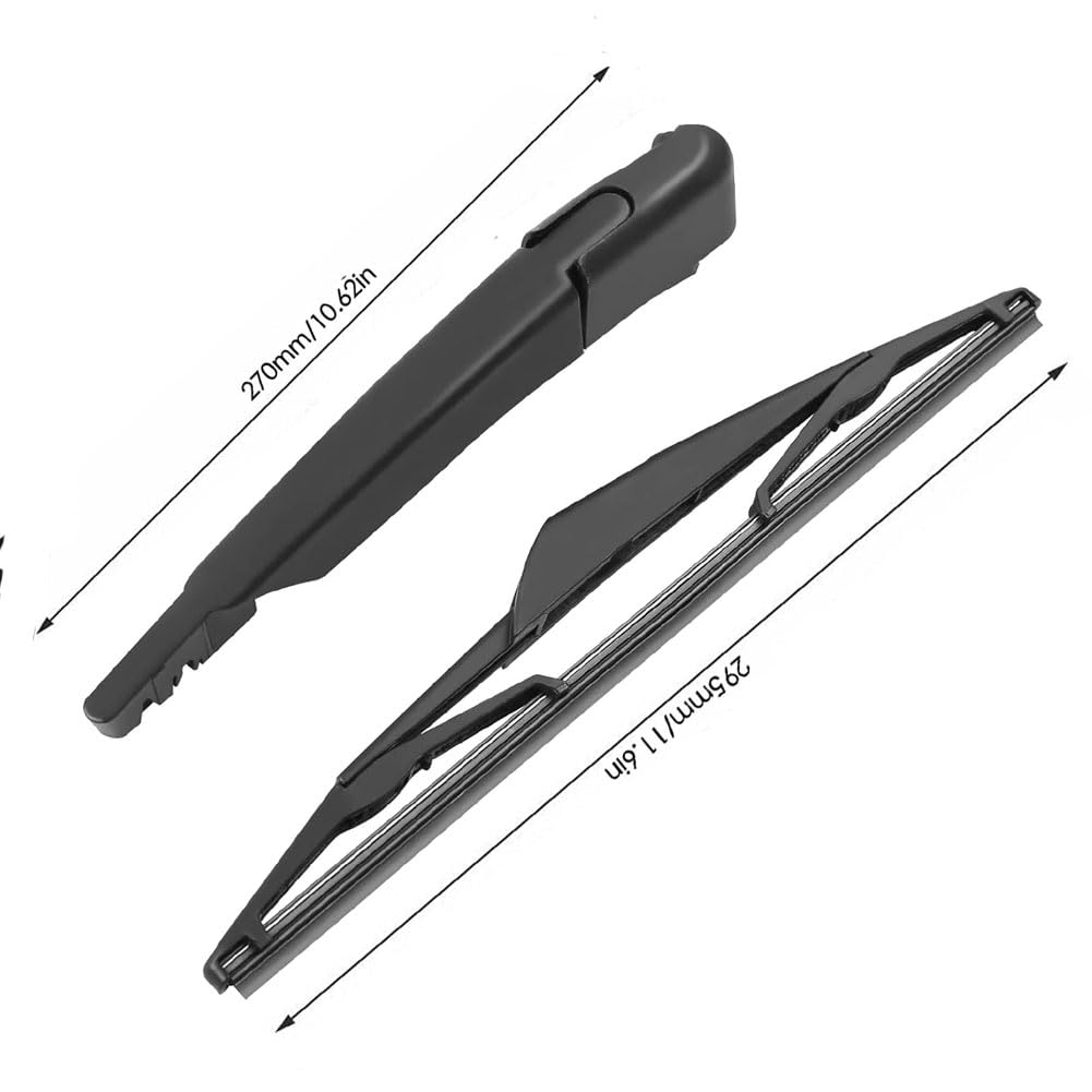 Juego de limpiaparabrisas trasero y brazo de repuesto para B-MW Mini Cooper One R50 2001-2006, conjunto de limpiaparabrisas negro