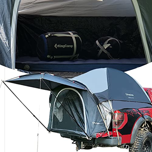 Kingcamp 6.5 Ft Truck Bed Tent With Self-Inflating Camping Sleeping Pad, 2 Camping Sleeping Bag, Warm & Comfortable Pickup Camping Preferred #TOP11