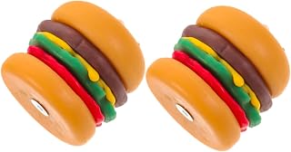 Garneck 2pcs Hamburger Scented Soy Wax Candles for Desk Decor Aromatherapy Birthday Gift Creative Tabletop Aroma Candle