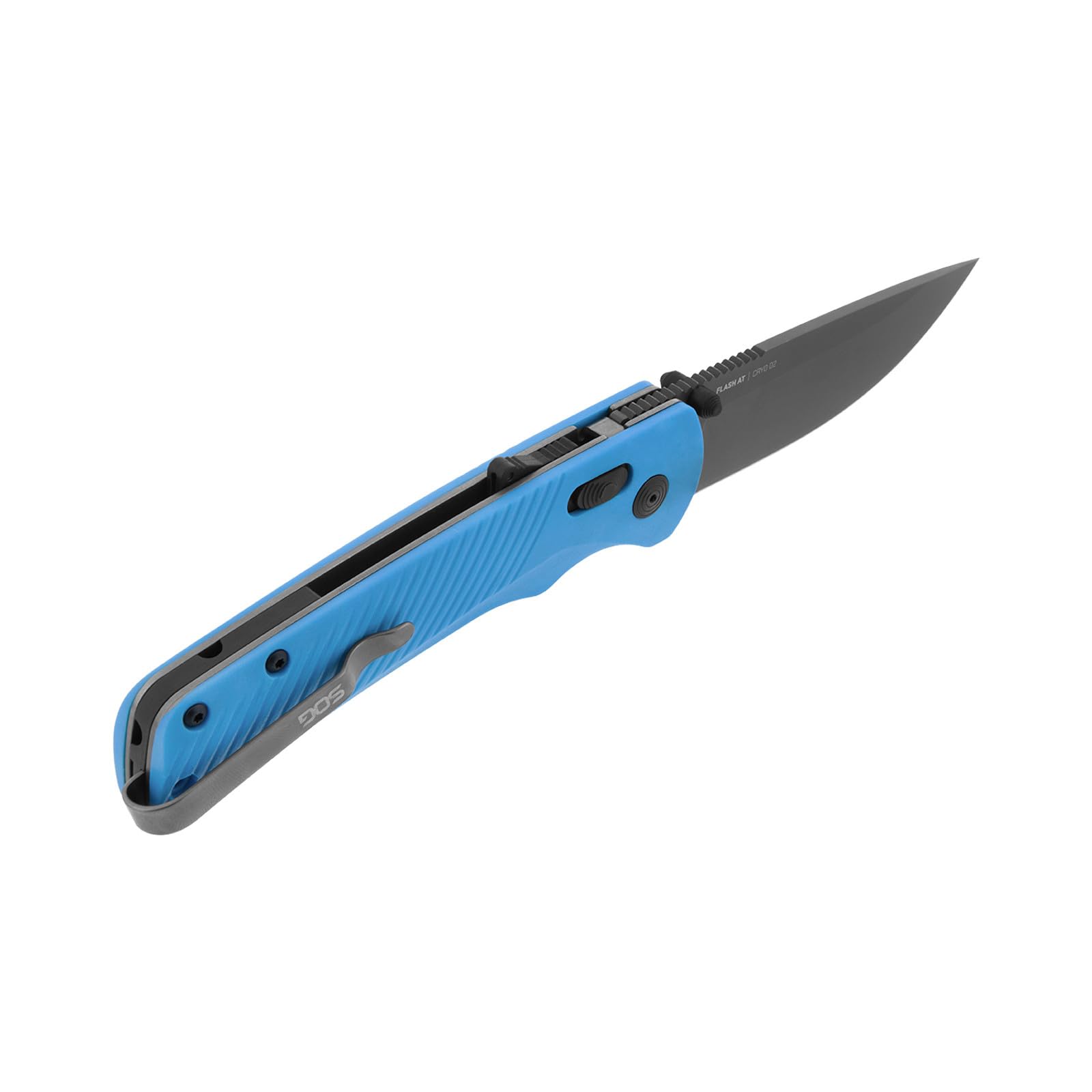 SOG Flash AT Civic Cyan フォールディングナイフ Amazon.com: SOG Flash at MK3 Civic Cyan EDC Knife, BLUE