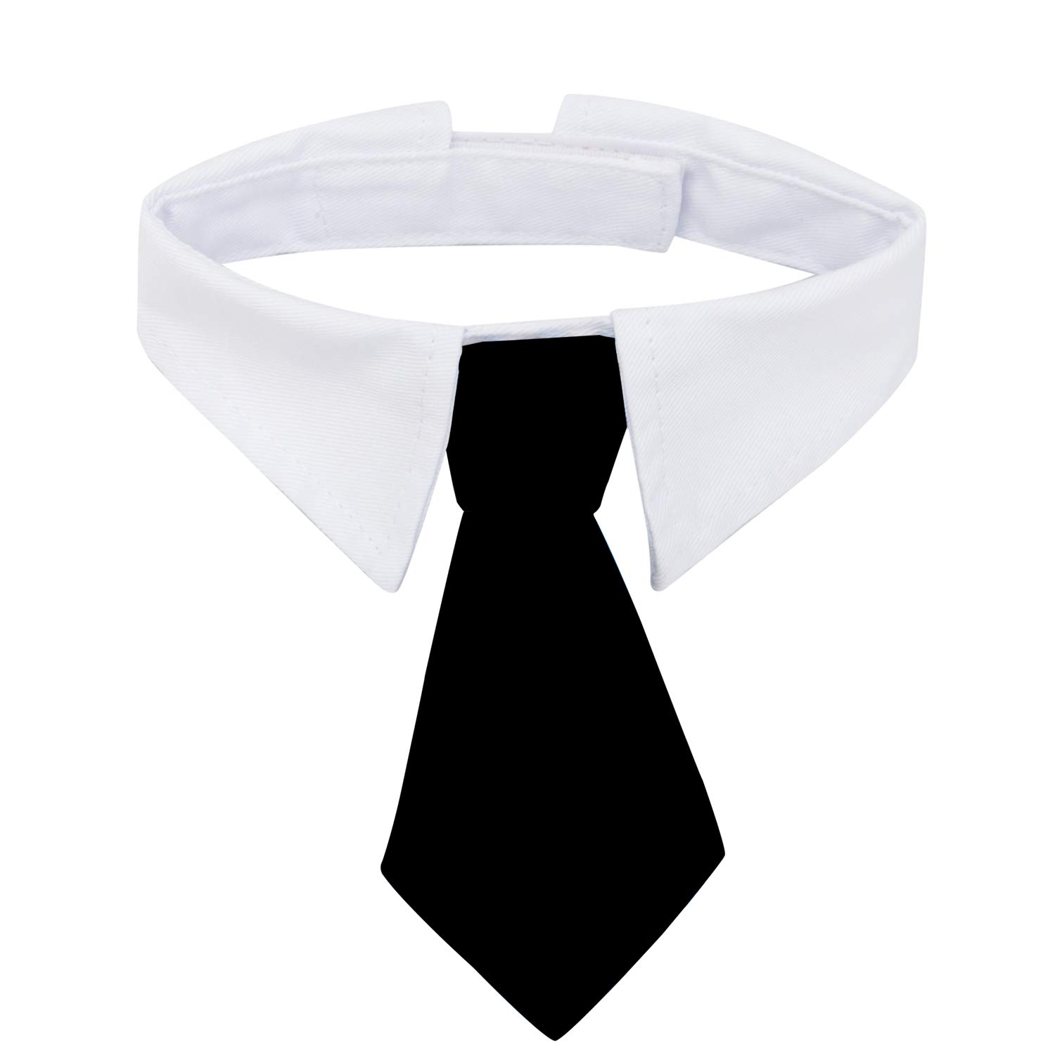 ZTON Bowtie for Little Puppy, Handcrafted Adjustable Formal Collar Neck Tie for Dogs & Cats (S, Black)