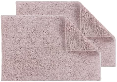Schöner Wohnen Kollektion Dywanik łazienkowy 40 x 60 cm dwustronny nadaje się do prania 100% bawełna jednokolorowy jasnoszary