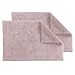 Produktbild Schöner Wohnen Kollektion Badteppich 40 x 60 cm 2er Set  beidseitig verwendbar & waschbar  100% Baumwolle  Badematte einfarbig Rose