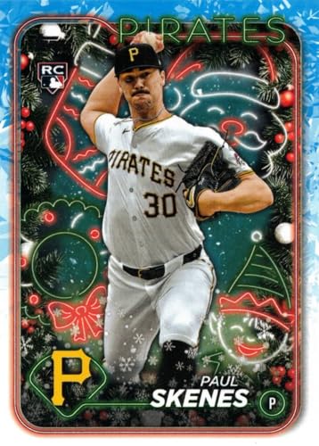 2024 Topps Holiday Baseball #H165 Paul Skenes Rookie Card