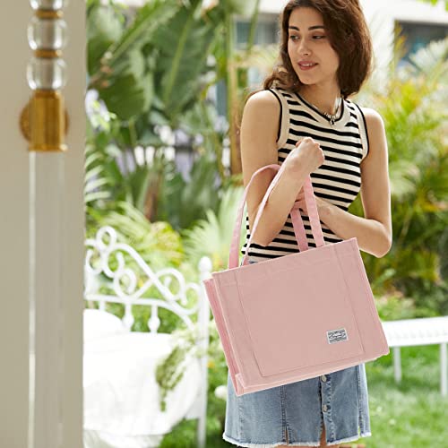Image of Valleycomfy Corduroy Tote Bag for Women Travel Crossbody Bag Purse Women Shoulder Bags Work Handbags Everyday Hobo Bag