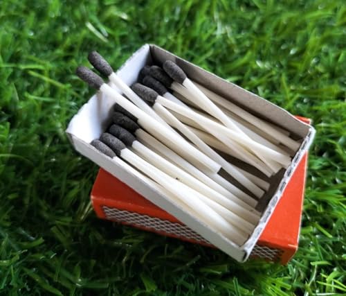 Image of ZM Small Size Wax Match Box / 5600 Safety Wax Match Sticks - Pack of 200 Box
