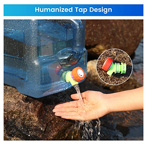 image for Aisen Camping Water Bucket, 10L Portable Outdoor Water Bucket with Tap
