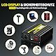 SUDOKEJI Wechselrichter 12v auf 230v Reiner Sinus 2000W KFZ Reine Sinuswelle Spannungswandler Umwandler-Inverter Konverter mit,EU-Steckdose & Fernbedienung,LCD Digital Anzeig Konverter für Wohnwagen