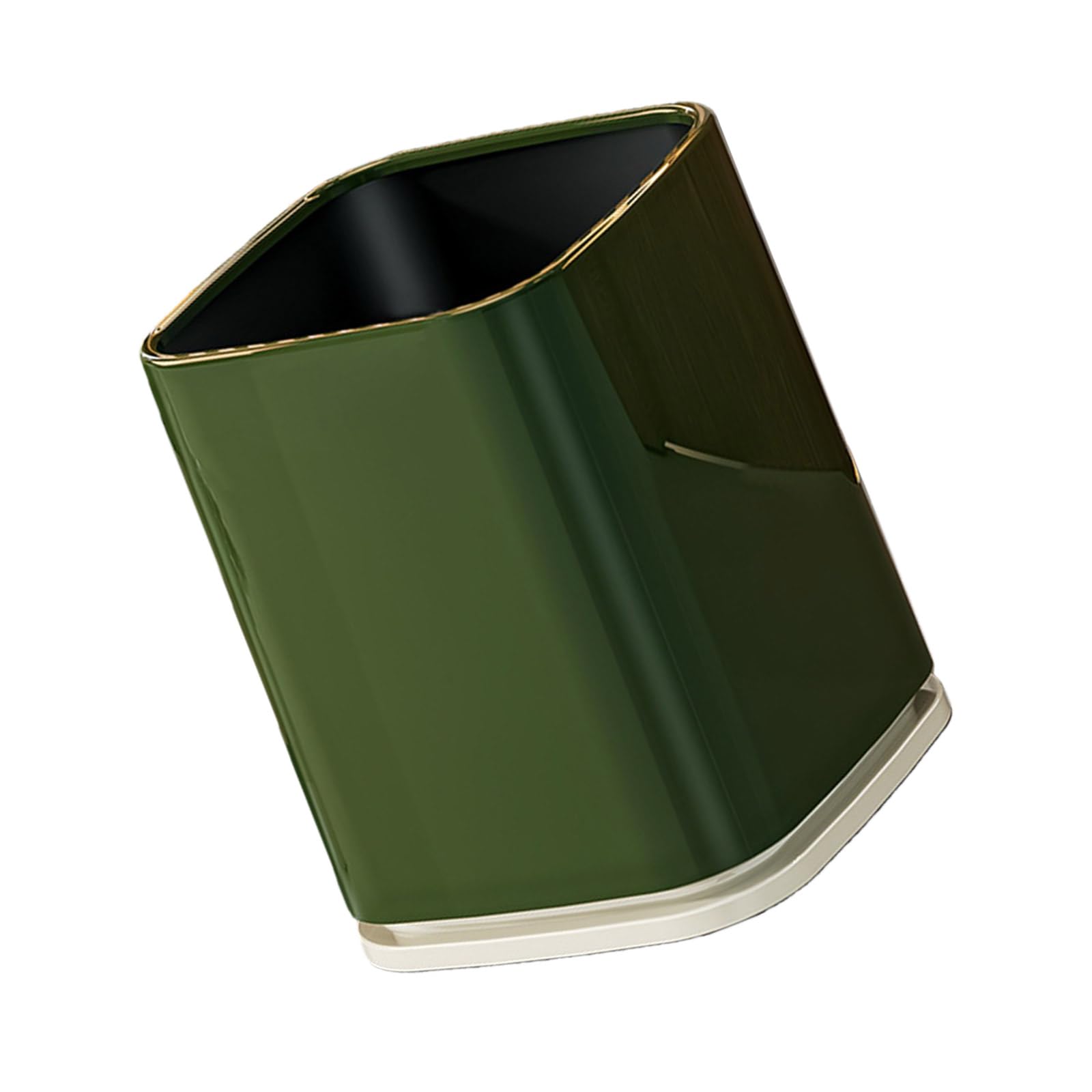 Tsophreniq Modern Wheeled Trash Can Featuring Double Bucket Design Large Capacity 13L Waste Bin Household Use Stylish Accessories Wheeled Trash Bin