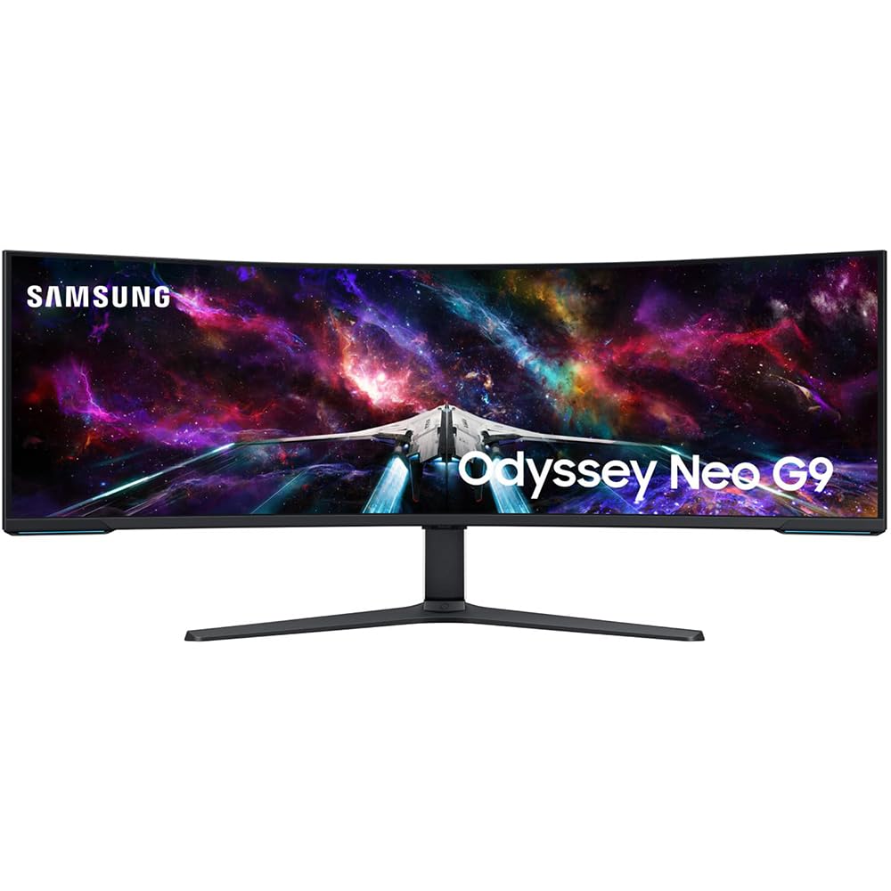Samsung 57" Odyssey Neo G9 Dual 4K UHD Quantum Mini-LED Curved Gaming Monitor Bundle with Tech Smart USA Elite Suite 18 Standard Editing Software Bundle + 2 Year CPS Enhanced Protection Pack