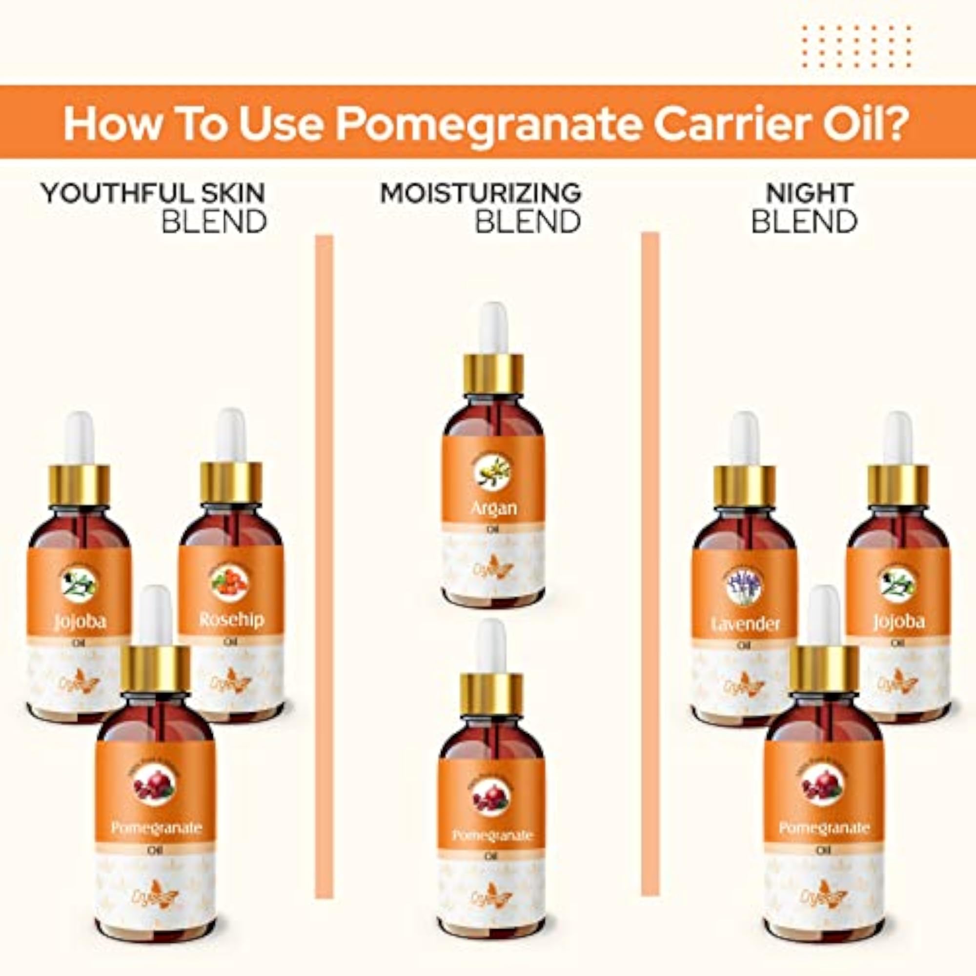 100% Pure Pomegranate Oil for Sensitive Skin, 100ml