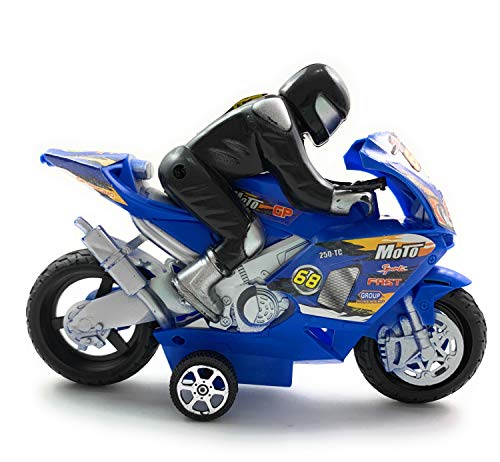 image for TukTek Motorcycle Toys for Boys, Friction Powered Play Toy Motorcycle 