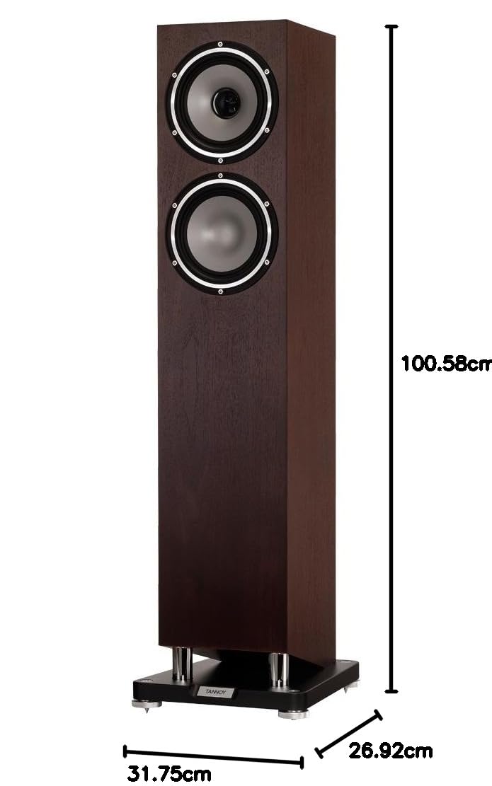 Tannoy Revolution XT 6F 75W Haut-Parleur en Noyer, Brun Foncé