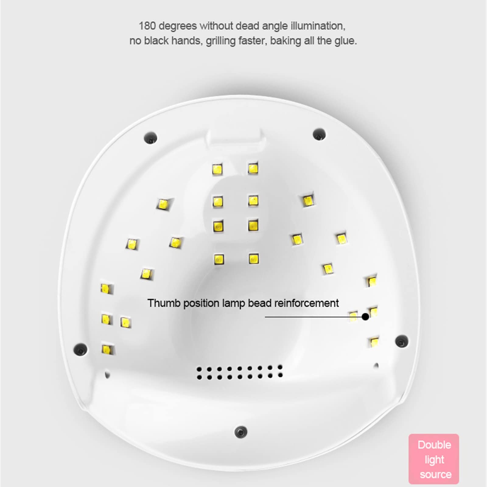 ZYC Lampada per Unghie LED UV 52W Sensore Automatico Professionale per Il Salone per Unghie e Un Uso Domestico per Unghie Fai da Te