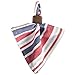 DII Patriotic Stripes 4th of July Tabletop Collection, Napkin Set, 20x20, Red, White, and Blue Band, 6 Piece