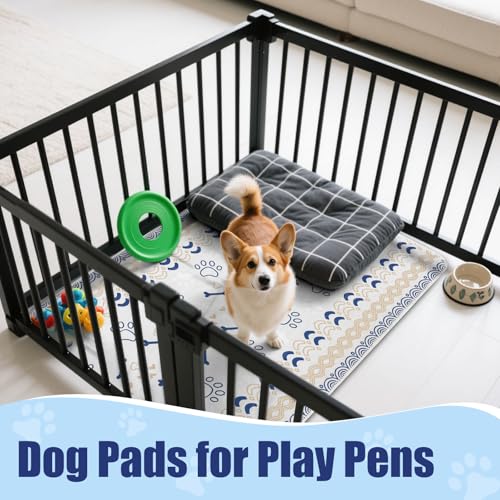 PmakeEorT Inkontinenzunterlage Waschbar PIPI Matten für Hunde, 2 Stück Welpen Unterlagen wasserdichte Trainingspads für Hunde, 46 x 61 cm