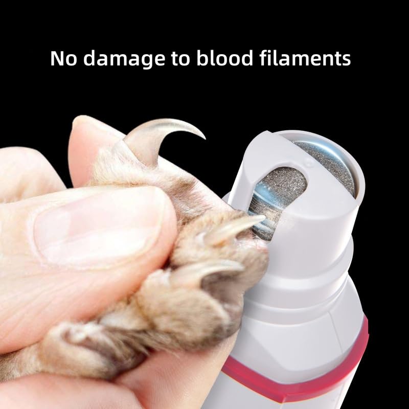 Broyeur à ongles pour chien et chat, coupe-griffes pour intérieur, faible vibration et bruit, meule haute efficacité pour grands petits chiens, animaux domestiques, chats et pattes de chat