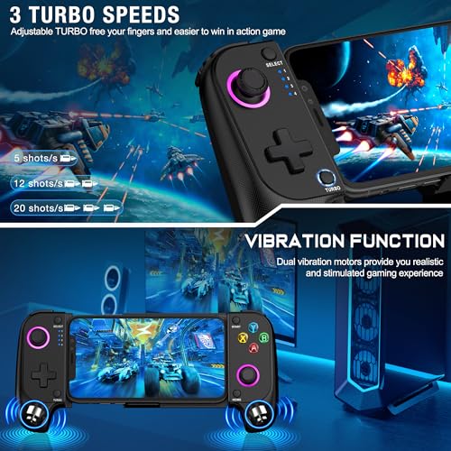Controlador de juego móvil Bluetooth para iPhone y Android compatible con Steam Link 3