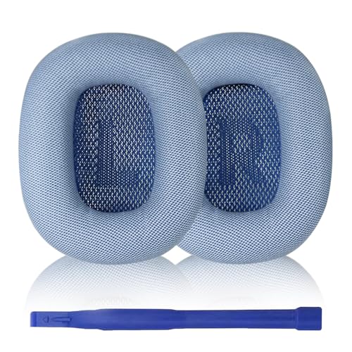 Coussinets AirPods Max en cuir protéiné bleu et mousse confort