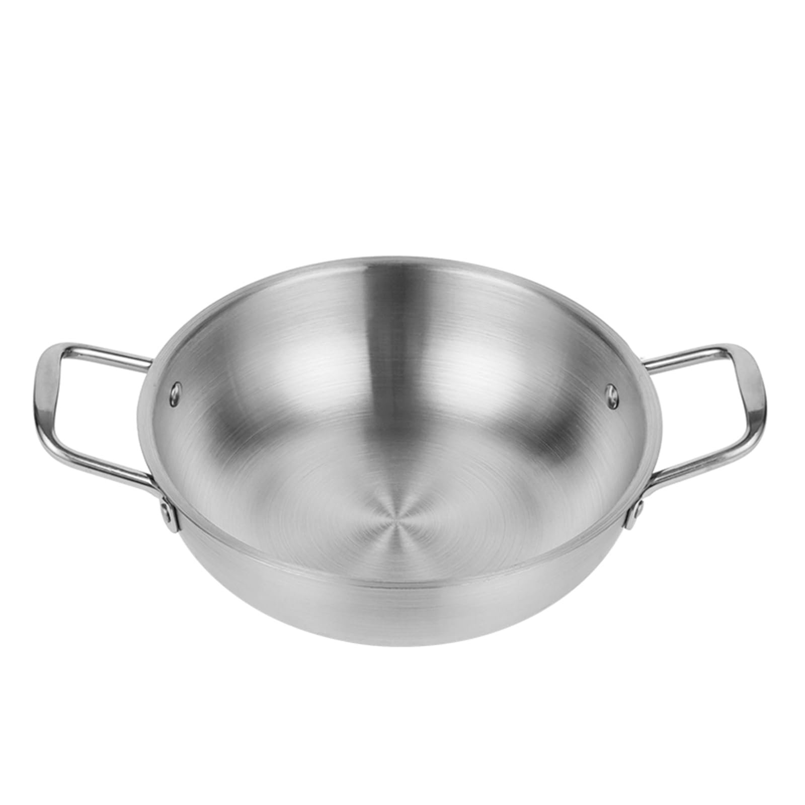 Olla coreana de acero inoxidable con asa para fideos rápidos