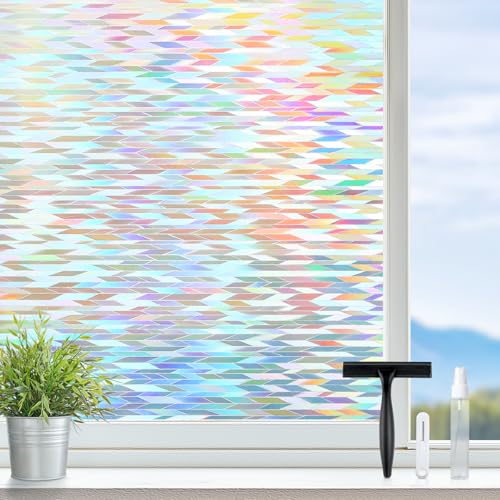 Película para ventana rainbow rabbitgoo 35.4" x 78.7" miniatura 5