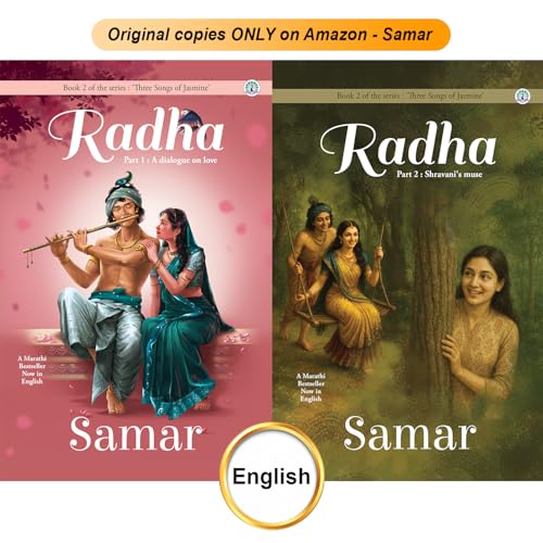 Image of Radha Part 1 and Radha Part 2 (ENGLISH) - Set of 2 Books by Samar - Book 2 of 'Three Songs of Jasmine' series