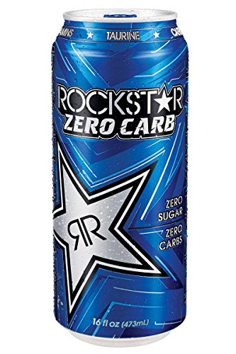 16 Pack - Rockstar Energy Drink Zero Carb - 16 Ounce
