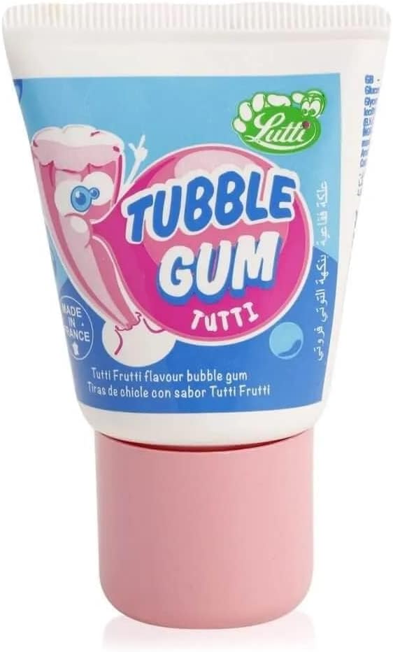 Lutti Tubble Gum Tutti Frutti Flavour Bubble Gum In Tube 35gm