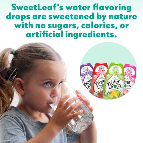 Image of SweetLeaf Water Flavoring Drops- Stevia Water Enhancer, Sugar Free, Zero Calorie Water Additive for Flavor, Contains Monk Fruit Extract, Gluten Free, Keto Friendly - Lemon Lime, 1.62 Fl Oz (Pack of 2)