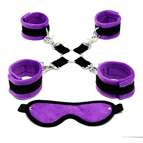 Rimba 7011 Set à Bondage Noir/Violet 3 Pièces