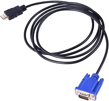DOONJIEY 1080P HDTV with to VGA Man 15Pin Adaptor Connector Electric Wire for 1M