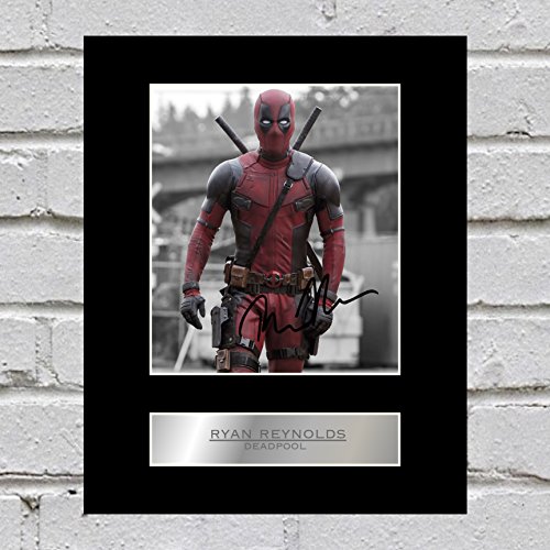 iconic pics Ryan Reynolds Signed Mounted Photo Display Deadpool Autographed Gift Picture Print