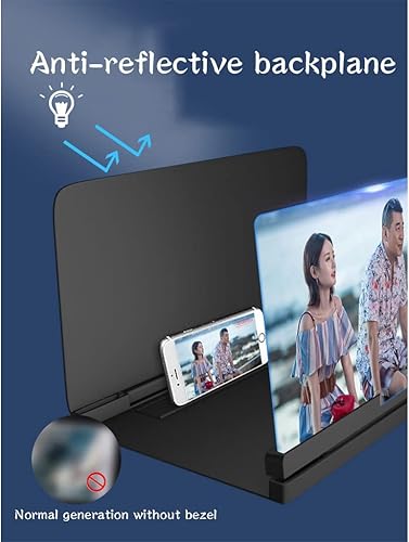 Miniatura 5 de Lupa de pantalla de teléfono, amplificador de pantalla de teléfono, para películas, videos, juegos, soporte de teléfono portátil con amplificador de