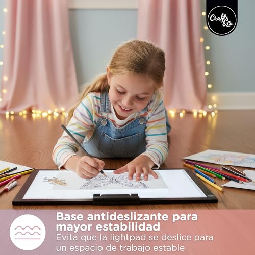 Crafts&Co® Mesa de Luz A3 | Lightbox Dimmer | Accesorios Diamond Painting | Panel LED con USB | Lightpad 470x345 mm | Mesa Luminosa, Tablero de Dibujo Iluminado, Pad LED - imagen 7