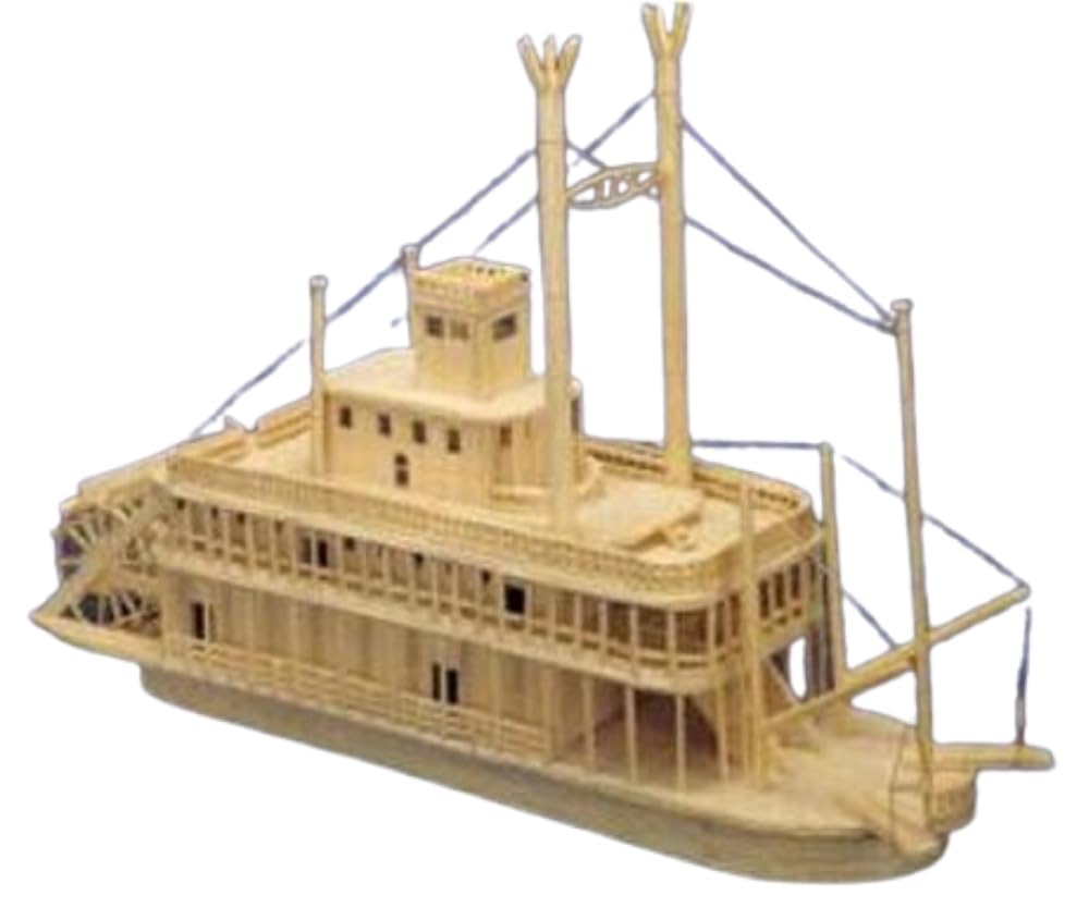 Matchmaker Brown Mississipi Riverboat Matchstick Model Construction Kit