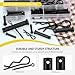 Mardatt 67Pcs Carbon Steel Clevis Pin Cotter Pin R Pin Assortment Kit, Include 5 Sizes M5 M6 M8 M10 M12 Flat Head Single Hole Clevis Pins and M2 M3 M4 Split Cotter Pins/ R Clips