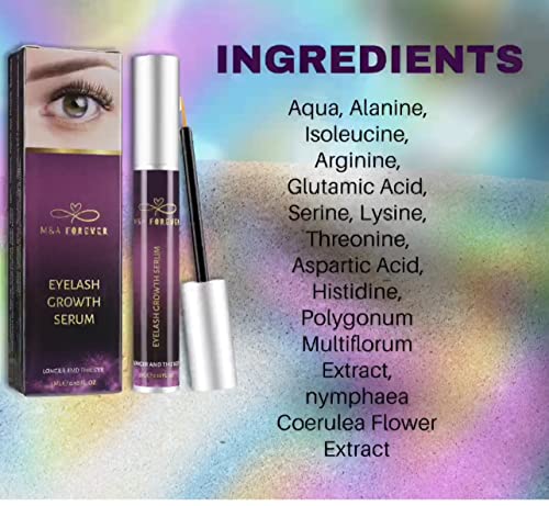 M&A Forever Eyelash Growth Serum And Eyebrow Enhancer For Longer, Fuller Thicker Lashes & Brows, Clear #TOP6