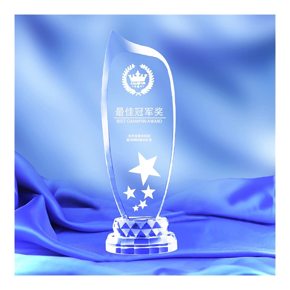 For la K9 Trofeo de Cristal Grabado o Palabras Copa de la Liga Copa de Premio de Cristal for el Ganador de la Competencia Deportiva Premio de campeón de Recuerdos Inicio Colecciones